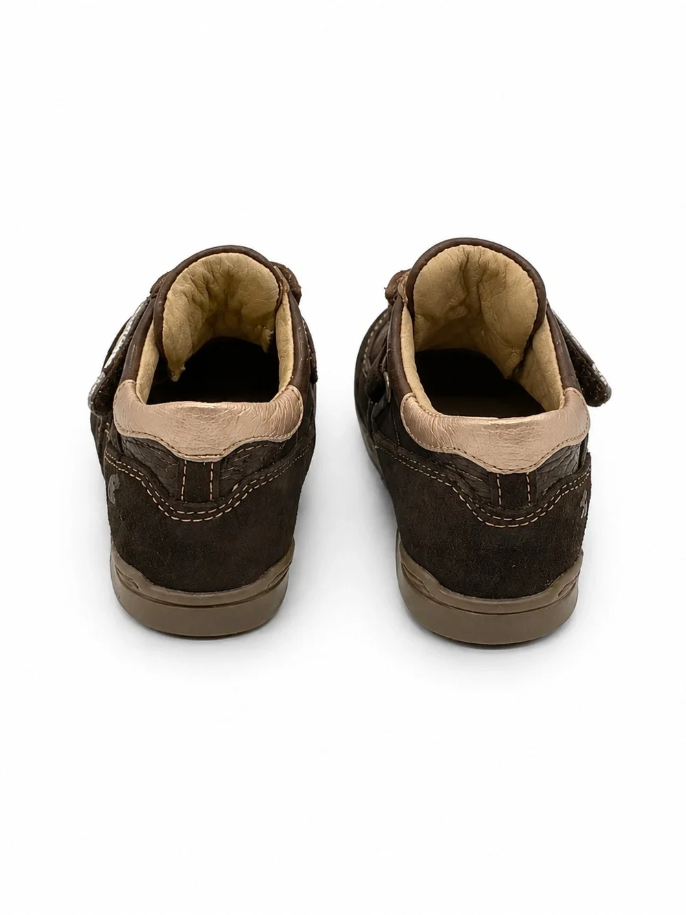 Primigi Leather Sky Effect System Brown Ankle Booties